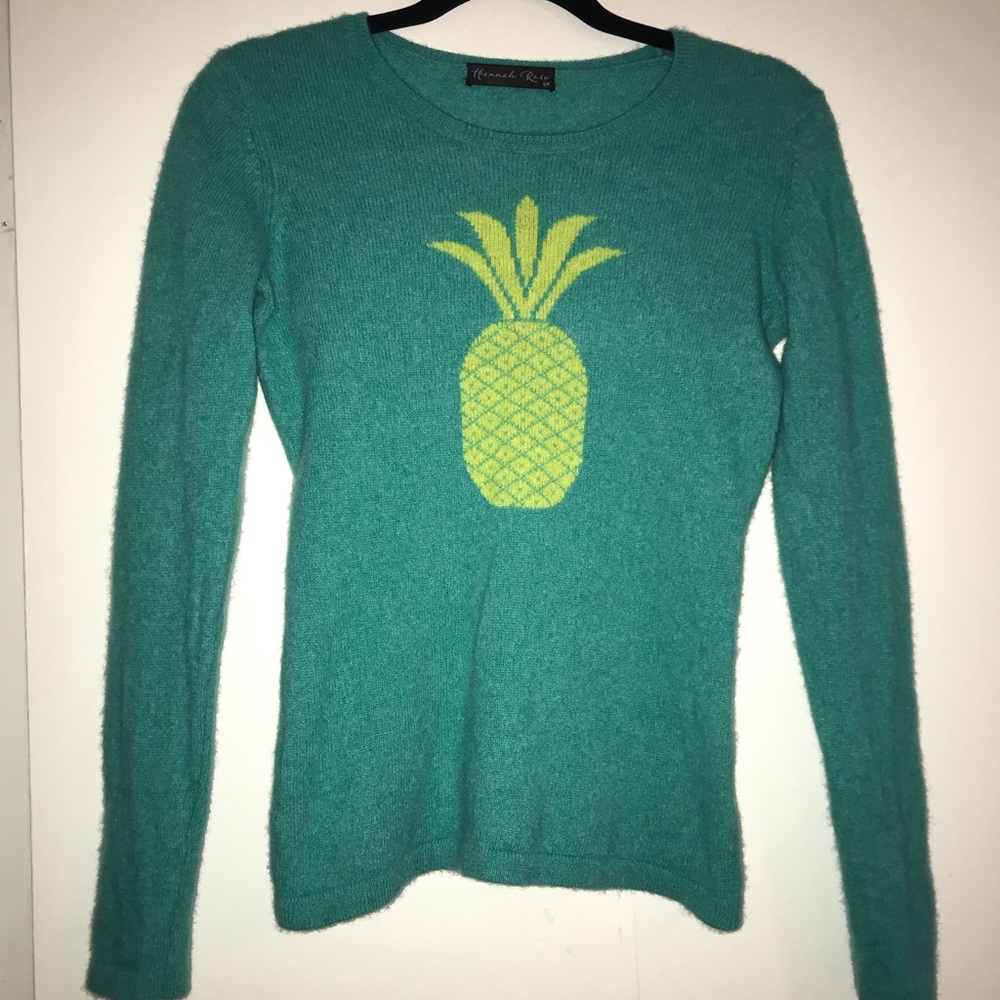 Cashmere pineapple sweater 🍍